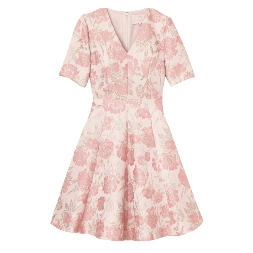 Gal Meets Glam Pink Floral Mini Dress